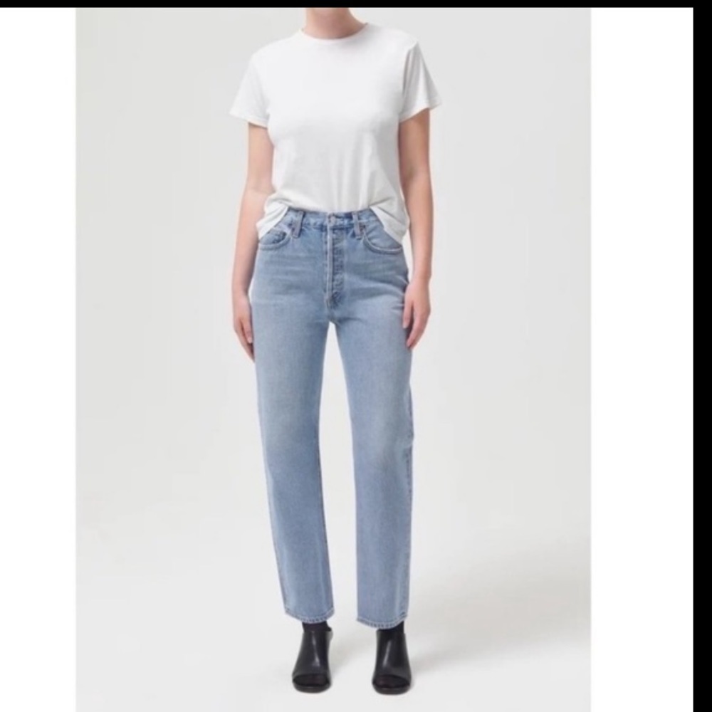 Agolde 90âs Pinch High Rise Straight Jeans Size 30 Nwt